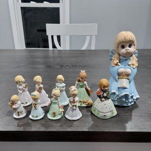 LIKE NEW Growing Up Birthday Girl Collection + Hand-painted, Porcelain Angel